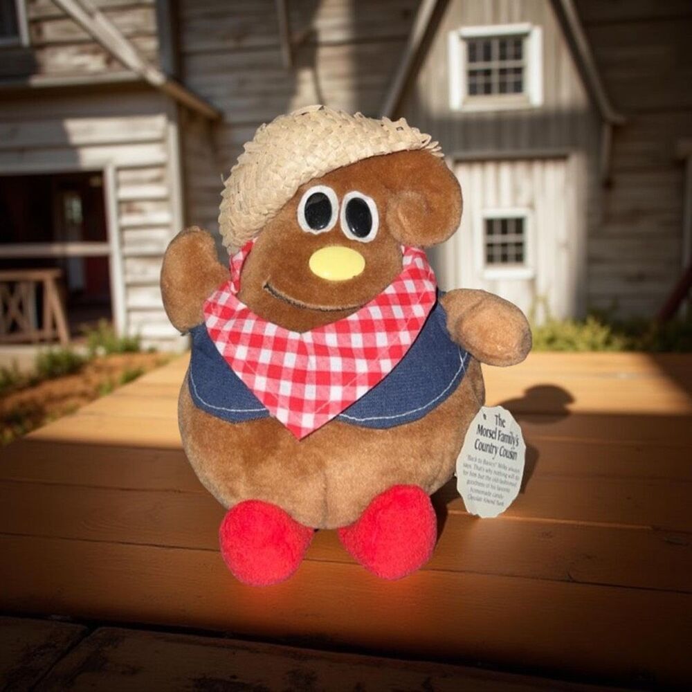 NWT Vintage Nestle 1984 Milky the Morsel Family's Country Cousin Stuffed Plush